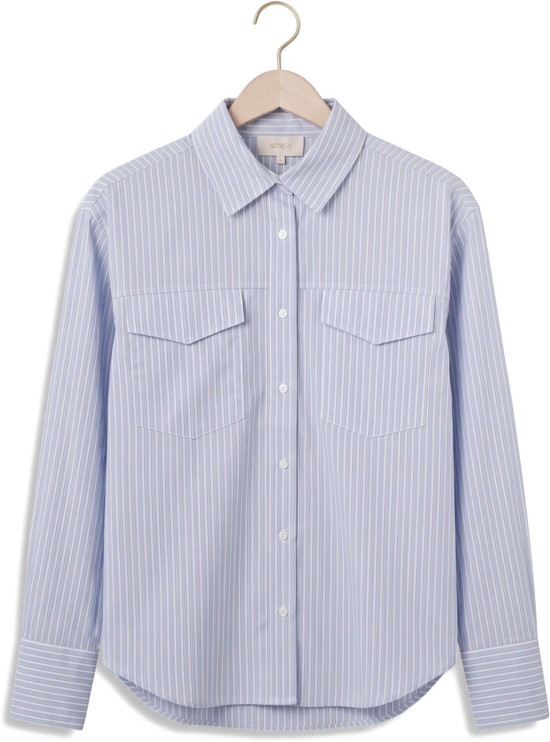 NOTRE-V Dames Blouses Nv-ingrid Lichtblauw