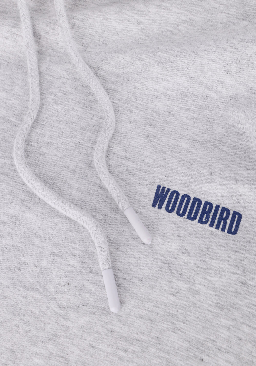 Lichtgrijze WOODBIRD Sweater WBPACS 8410 HOODIE - large