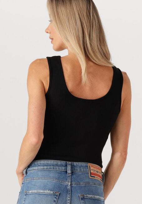 Zwarte ALIX THE LABEL Top LADIES KNITTED TANKTOP - large