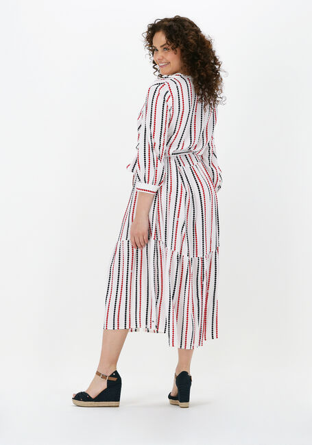 Witte TOMMY HILFIGER Midi jurk VISCOSE MIDI SHIRT DRESS 3/4 SLV - large