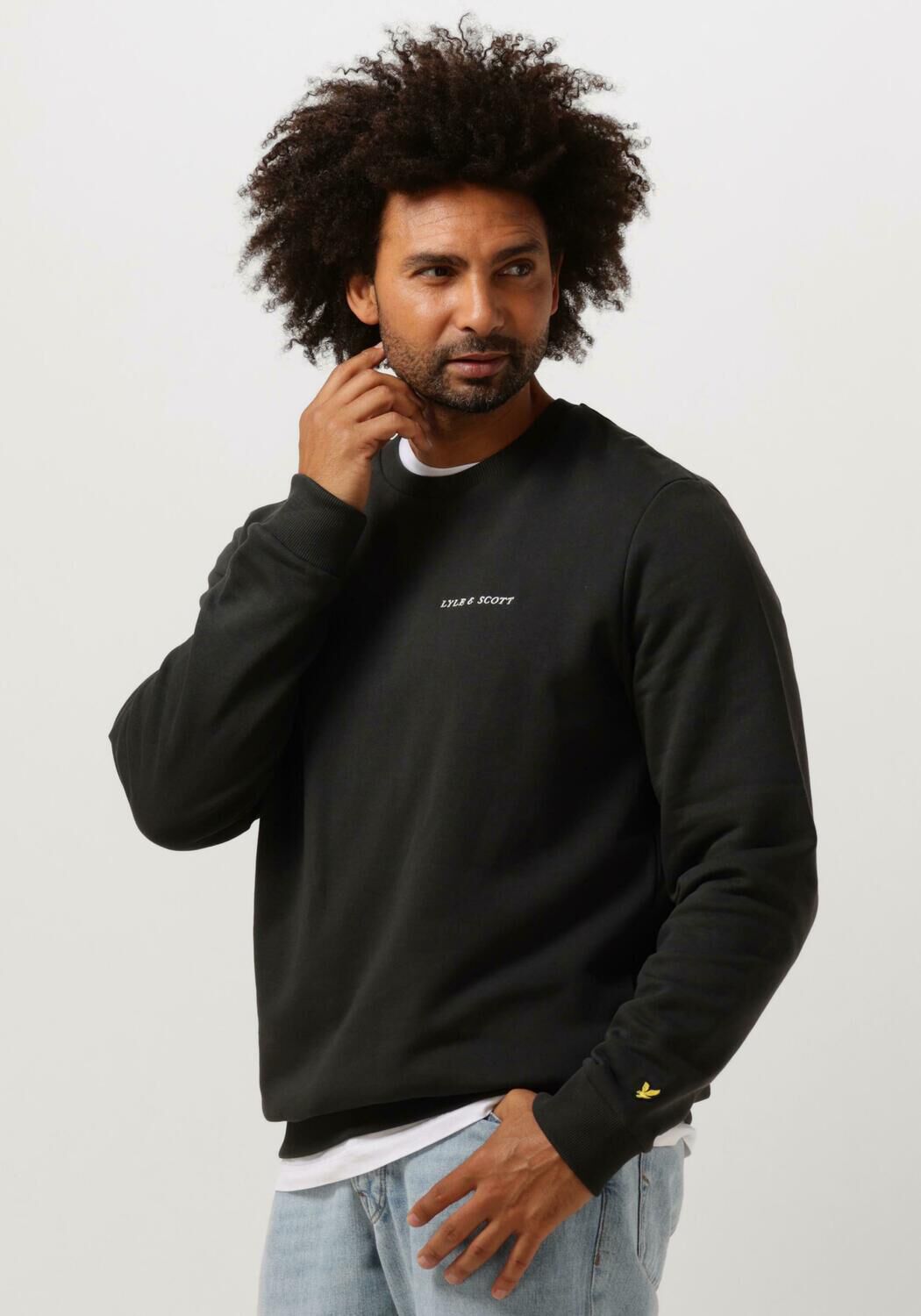 LYLE & SCOTT Heren Truien & Vesten Embroidered Crew Neck Sweatshirt Antraciet