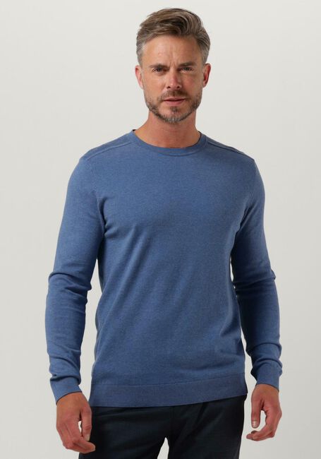 Donkerblauwe SELECTED HOMME Trui SLHBERG CREW NECK NOOS - large