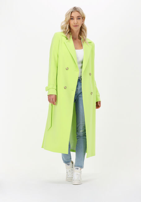 Lime BEAUMONT Mantel BELTED COAT - large