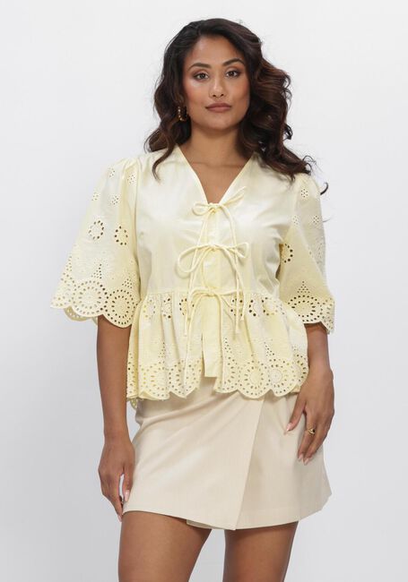 Gele Y.A.S. Blouses YASCORNELIA 2/4 TIE TOP S. NOOS - large