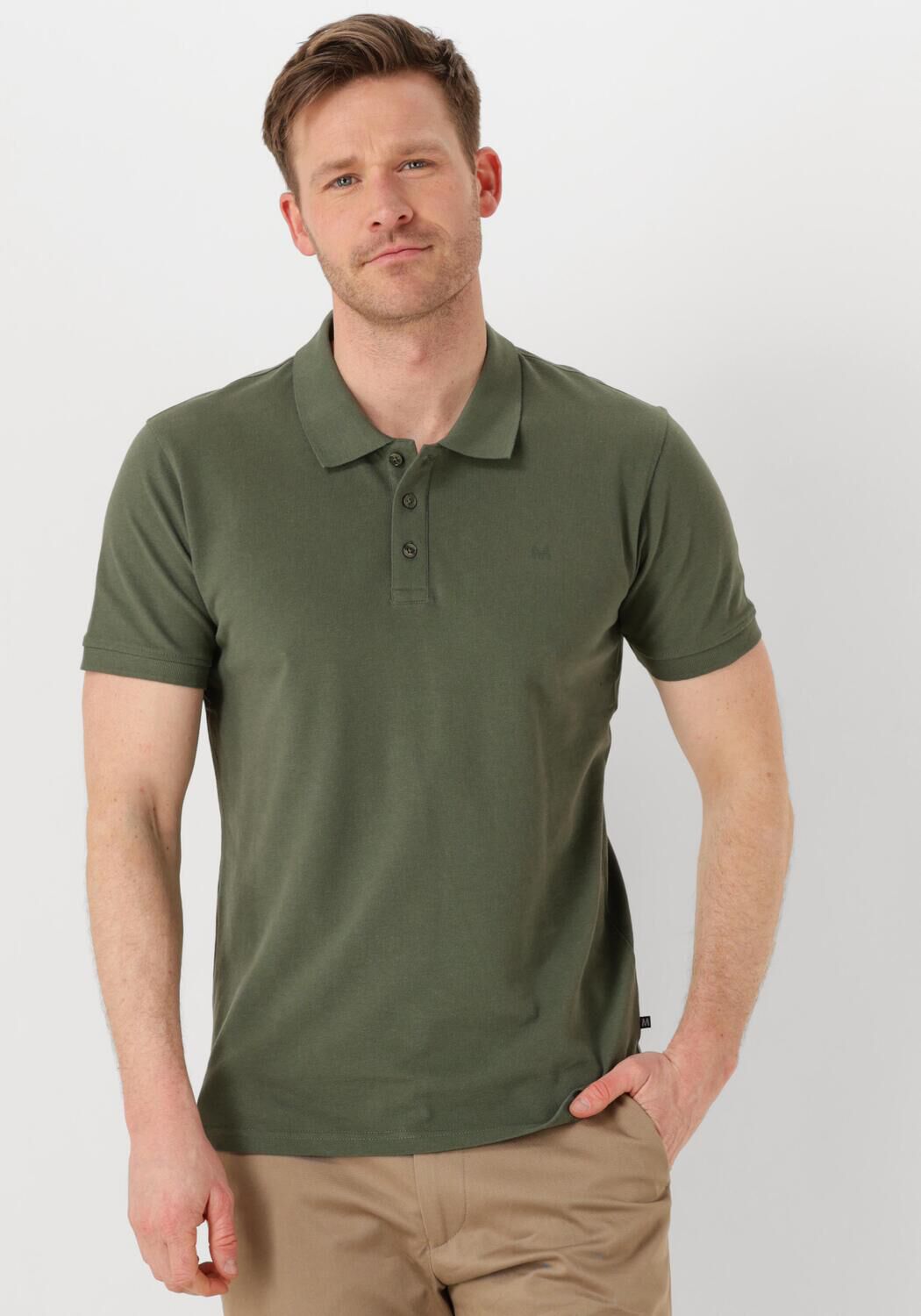 MATINIQUE Heren Polo's & T-shirts Mapoleo Melange Donkergroen