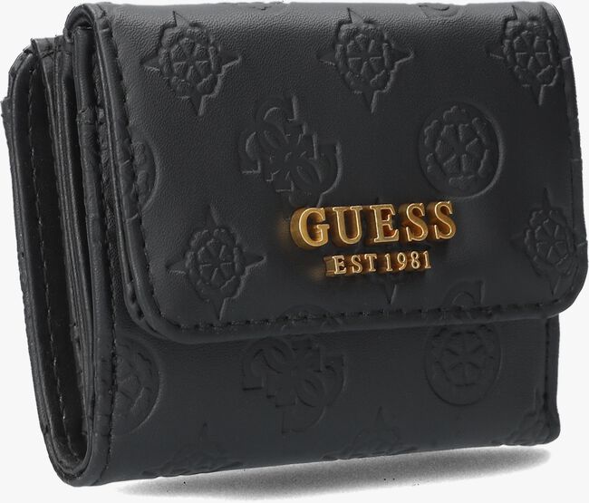 Zwarte GUESS Portemonnee ZANELLE SLG CARD & COIN PURSE - large