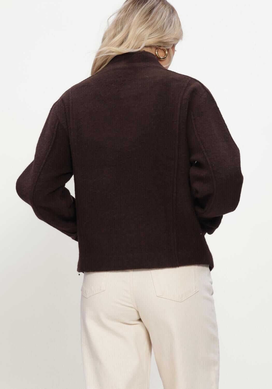 Bruine SELECTED WOMEN Jack SLWJACQUELINE WOOL BLEND - large