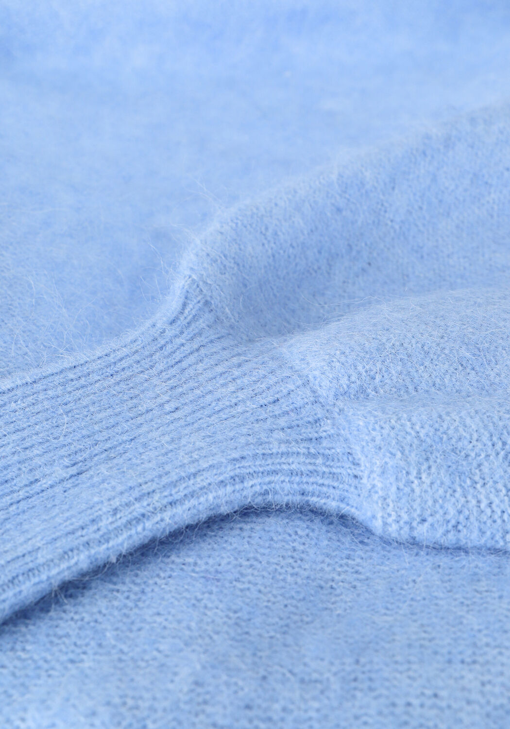 Lichtblauwe Y.A.S. Trui YASVISTA LS KNIT PULLOVER - large