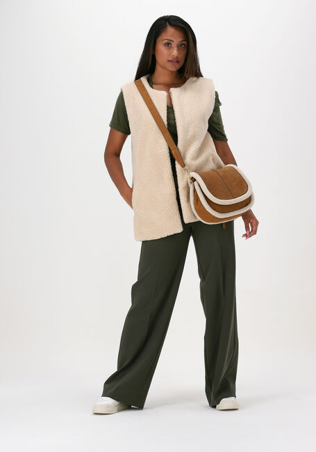 Groene ANOTHER LABEL T-shirt MAGNOLIA V-NECK T-SHIRT S/S - large