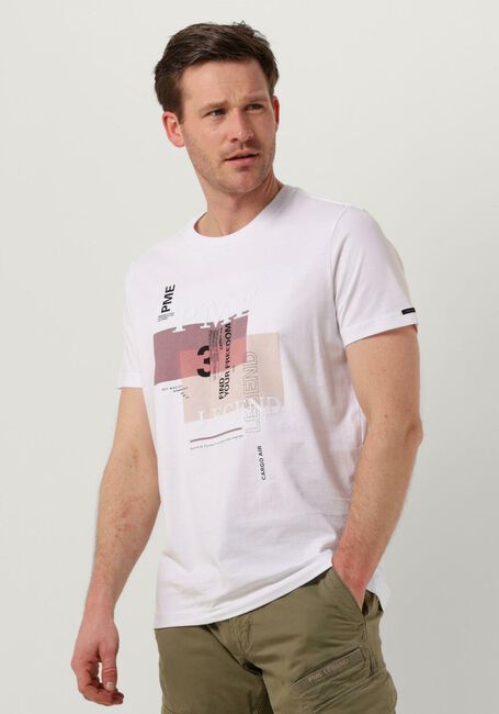 Witte PME LEGEND T-shirt SHORT SLEEVE R-NECK SINGLE JERSEY MERCERISED - large