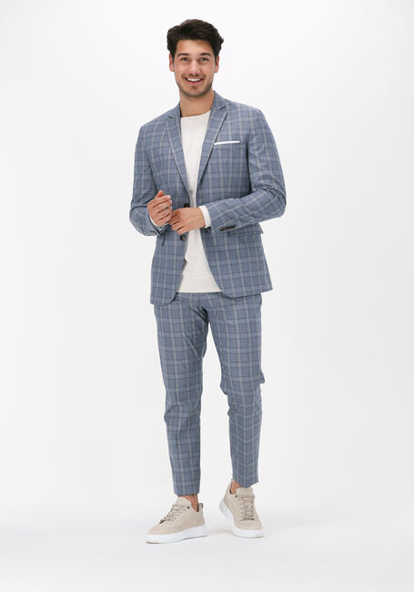 Lichtblauwe SELECTED MEN Pantalon SLHLIM-TIMELOGAN BLU SND CHK TRS - large