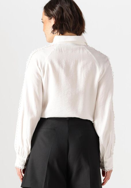 Witte JANSEN AMSTERDAM Blouses INDI BLOUSE FS 793 LONG SLEEVE LACE TAPE - large