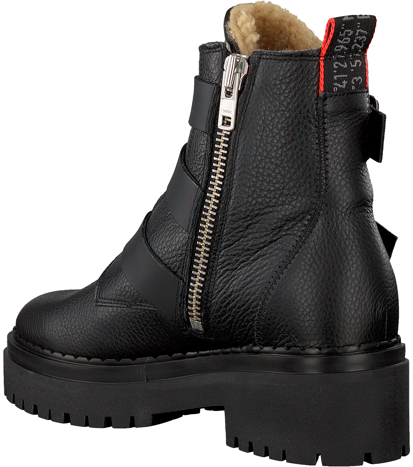 biker boots with fur