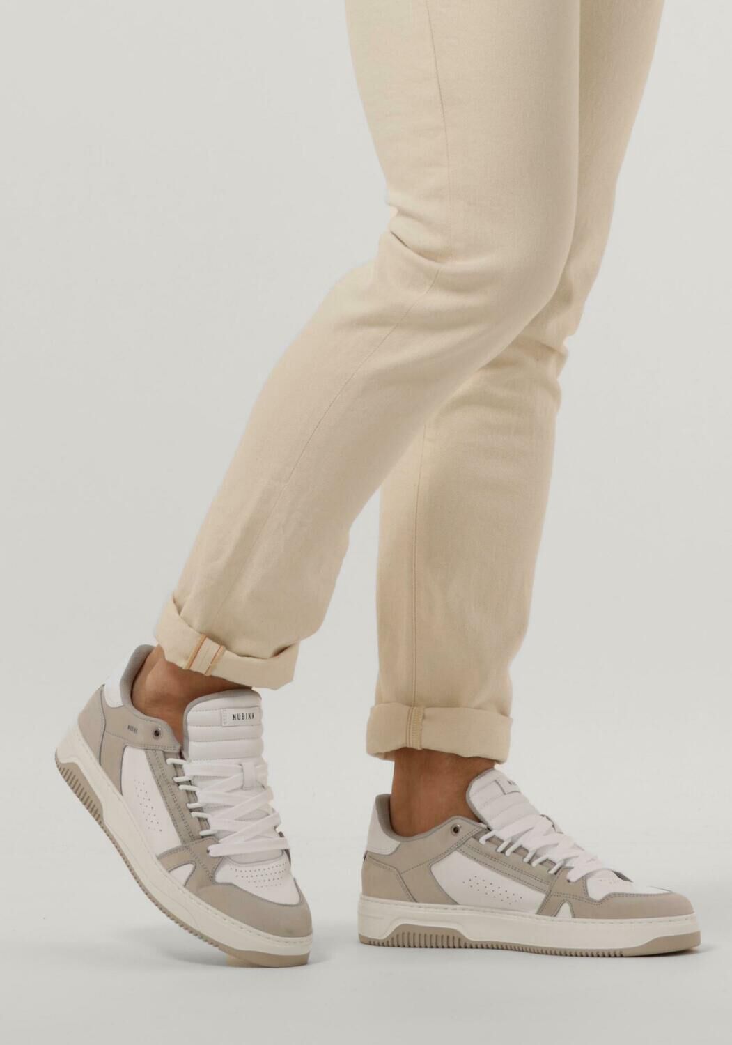 Grijze NUBIKK Lage sneakers BASKET BUXTON MEN - large