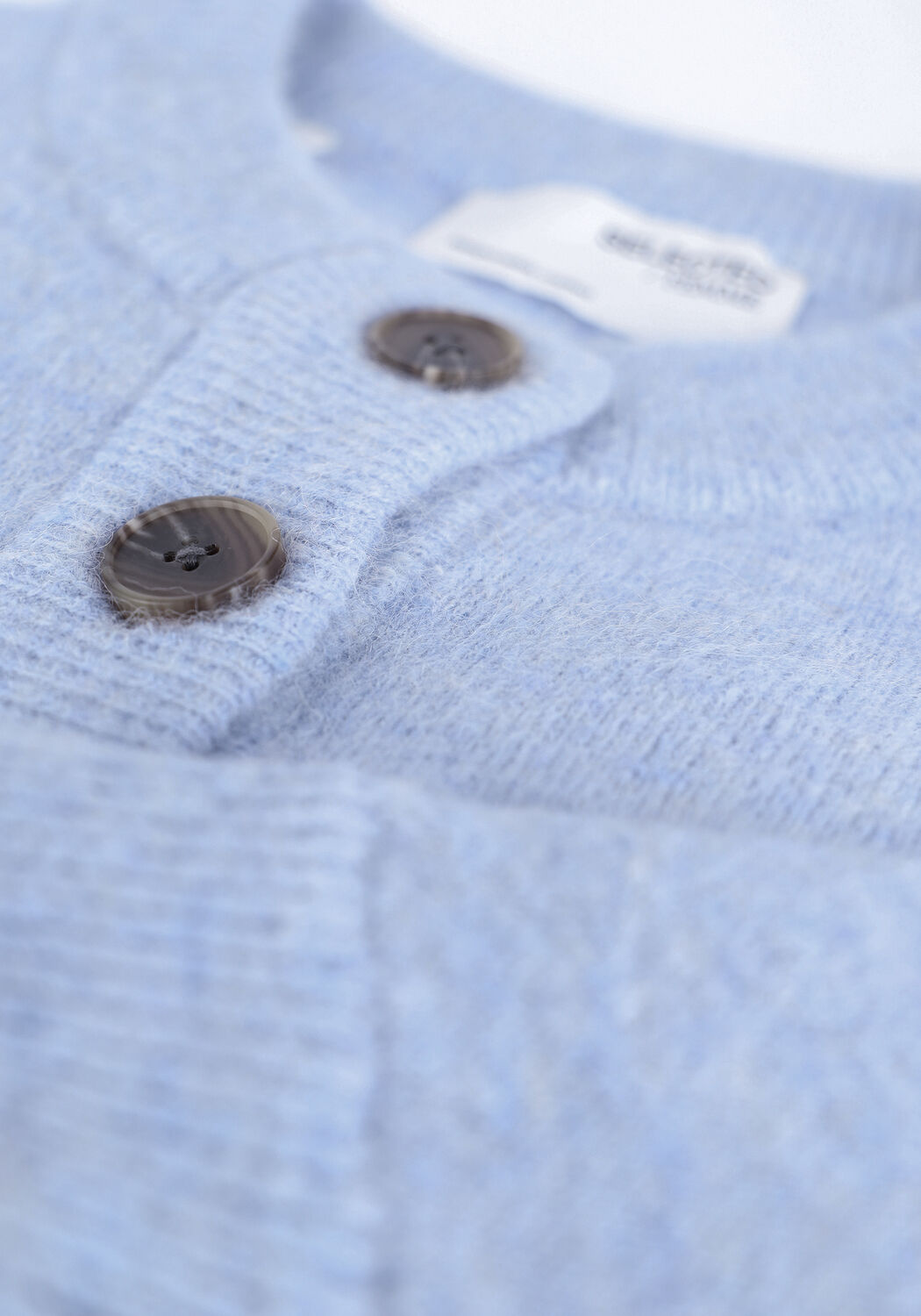 Lichtblauwe SELECTED WOMEN Vest SLFSIA LS KNIT CARDIGAN B - large