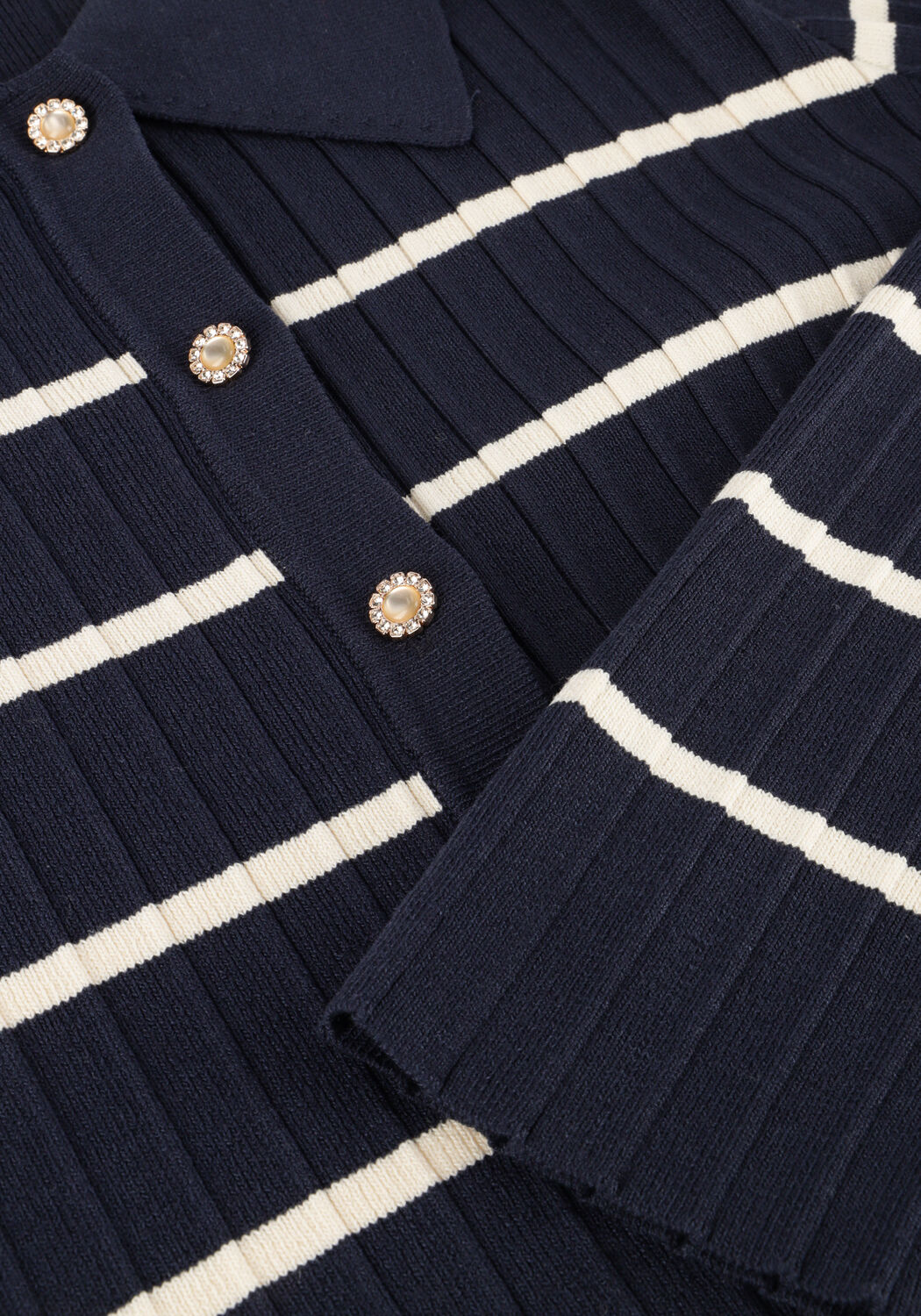 Donkerblauwe Y.A.S. Vest YASLIMANA LS KNIT CARDIGAN S. - large