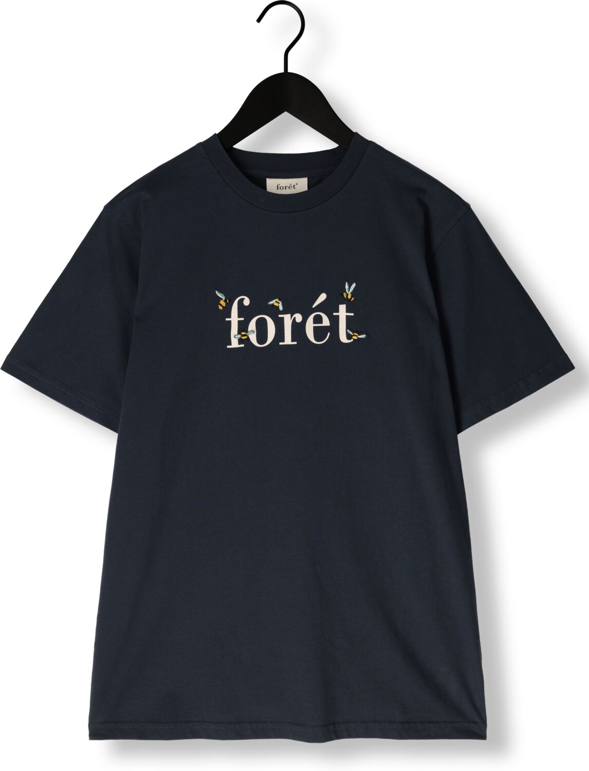 FORÉT Forét Heren Polo's & T-shirts Amber Bee T-shirt Donkerblauw
