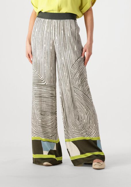 Groene CAROLINE BISS Wijde broek 1555 - large