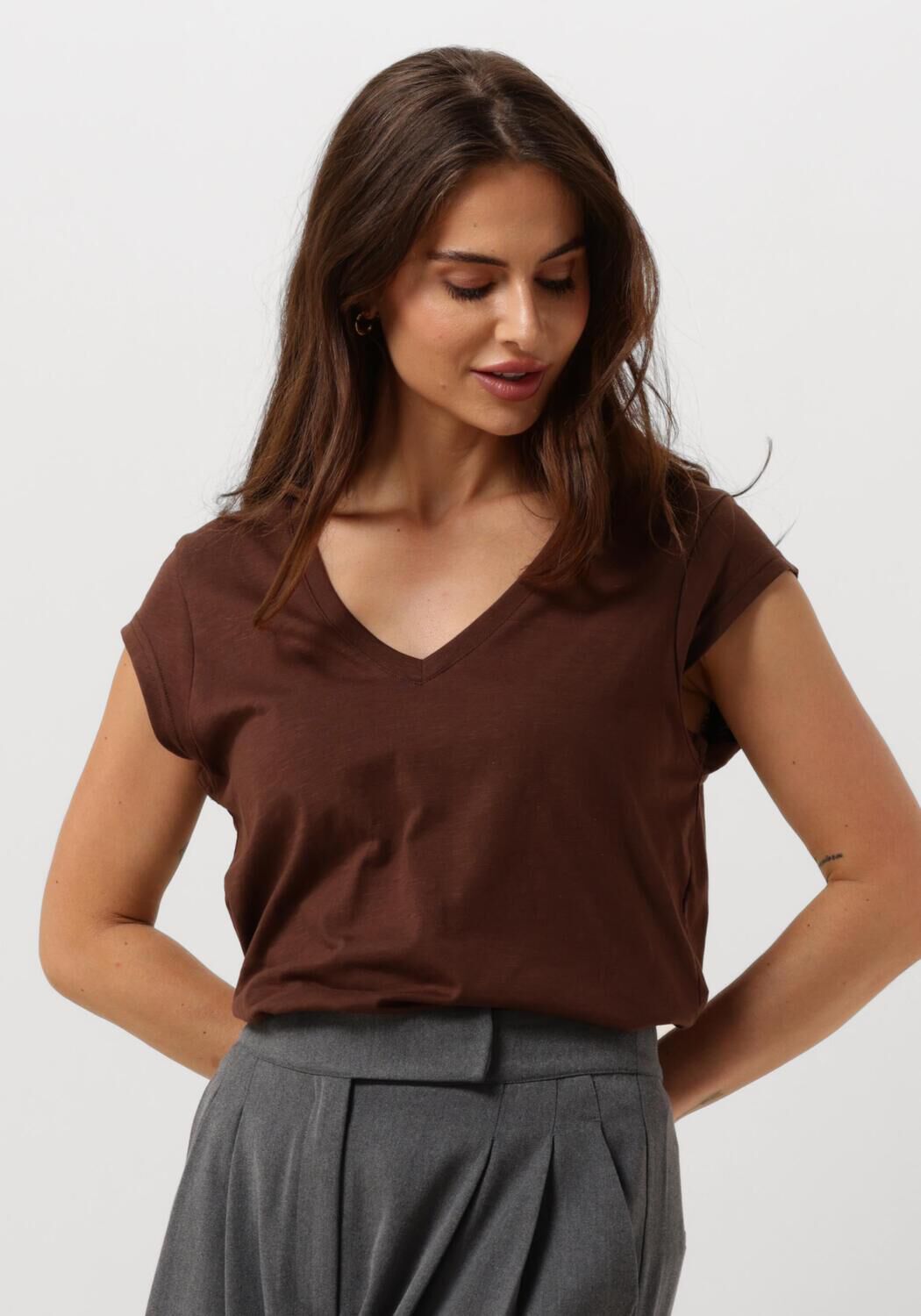 Bruine dames shirts online kopen Kledingwinkel