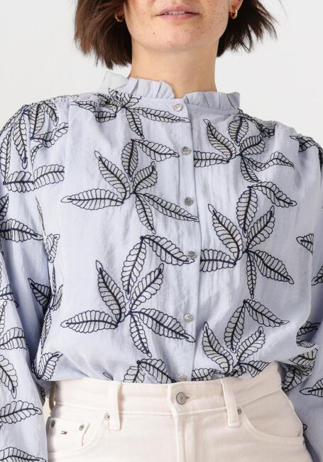 Blauwe NUKUS Blouses JENNA BLOUSE EMBROIDERY - large