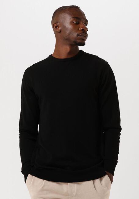 Zwarte PROFUOMO Trui PULLOVER CREW NECK - large