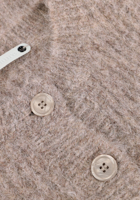 Taupe CO'COUTURE Vest CORALEE RIB CARDIGAN Taupe CO'COUTURE Vest CORALEE RIB CARDIGAN - large