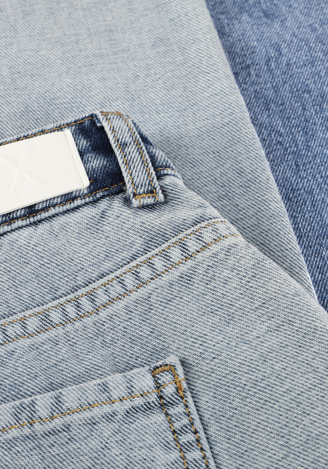 Lichtblauwe ALIX THE LABEL Jeans LADIES WOVEN MIX DENIM PANTS - large