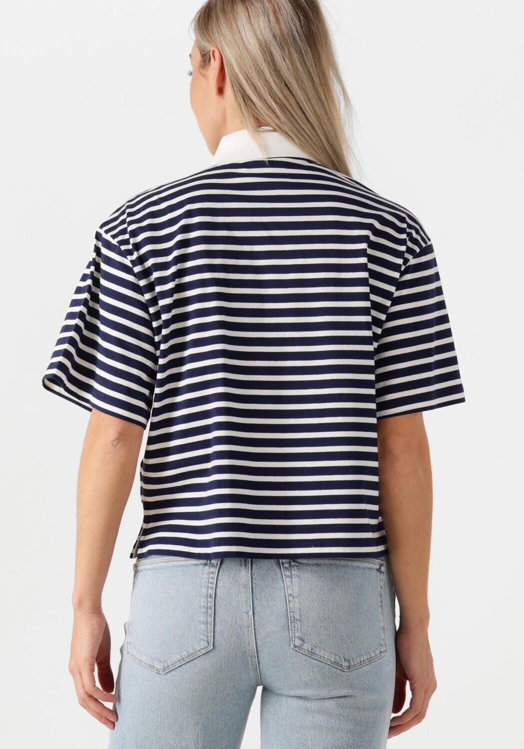 DANTE6 Dames Tops & T-shirts Titan Embellished Polo Shirt Donkerblauw