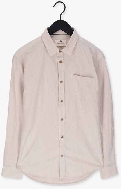 Beige ANERKJENDT Casual overhemd AKLOUIS COT/LINEN SHIRT - large
