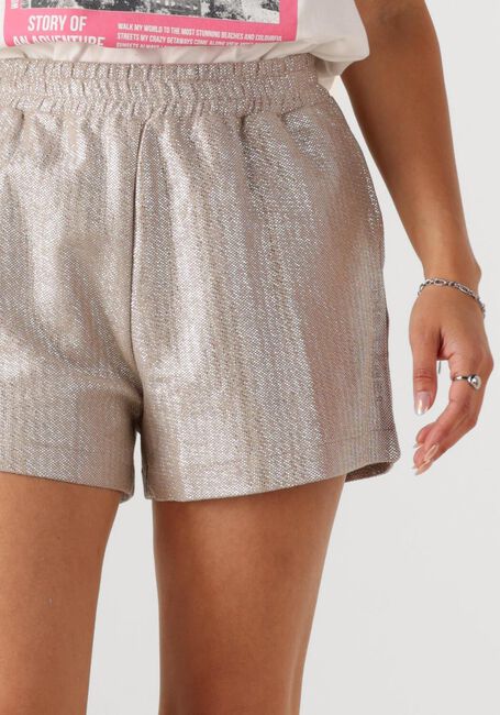 Zilveren ALIX THE LABEL Korte broek LADIES WOVEN FOIL SHORTS - large