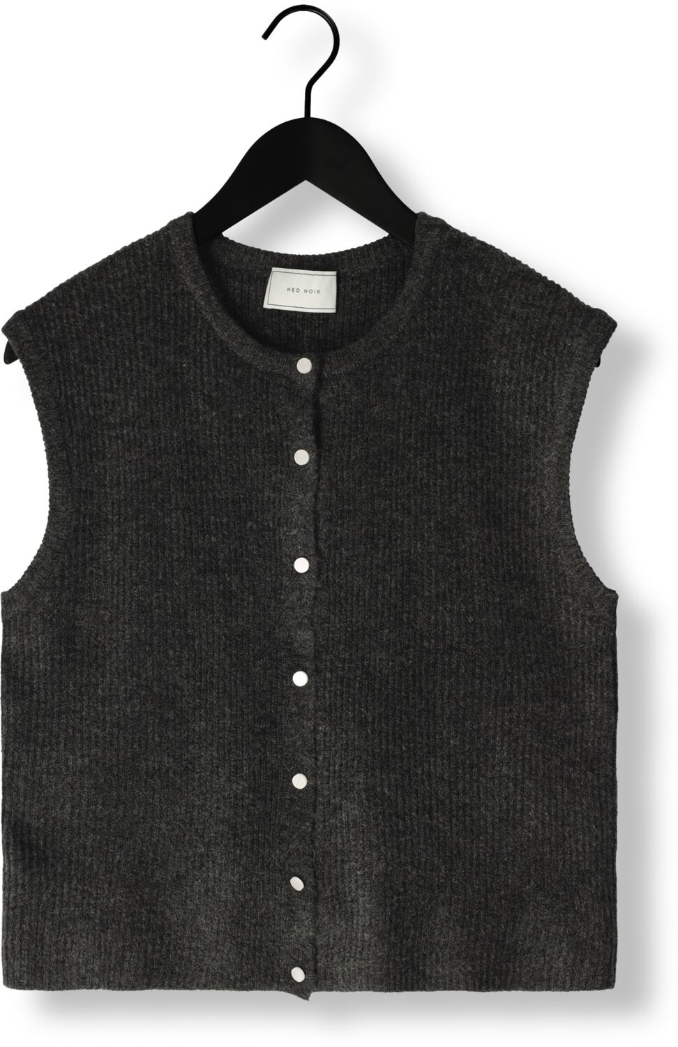 NEO NOIR Dames Truien & Vesten Everest Knit Vest Donkergrijs