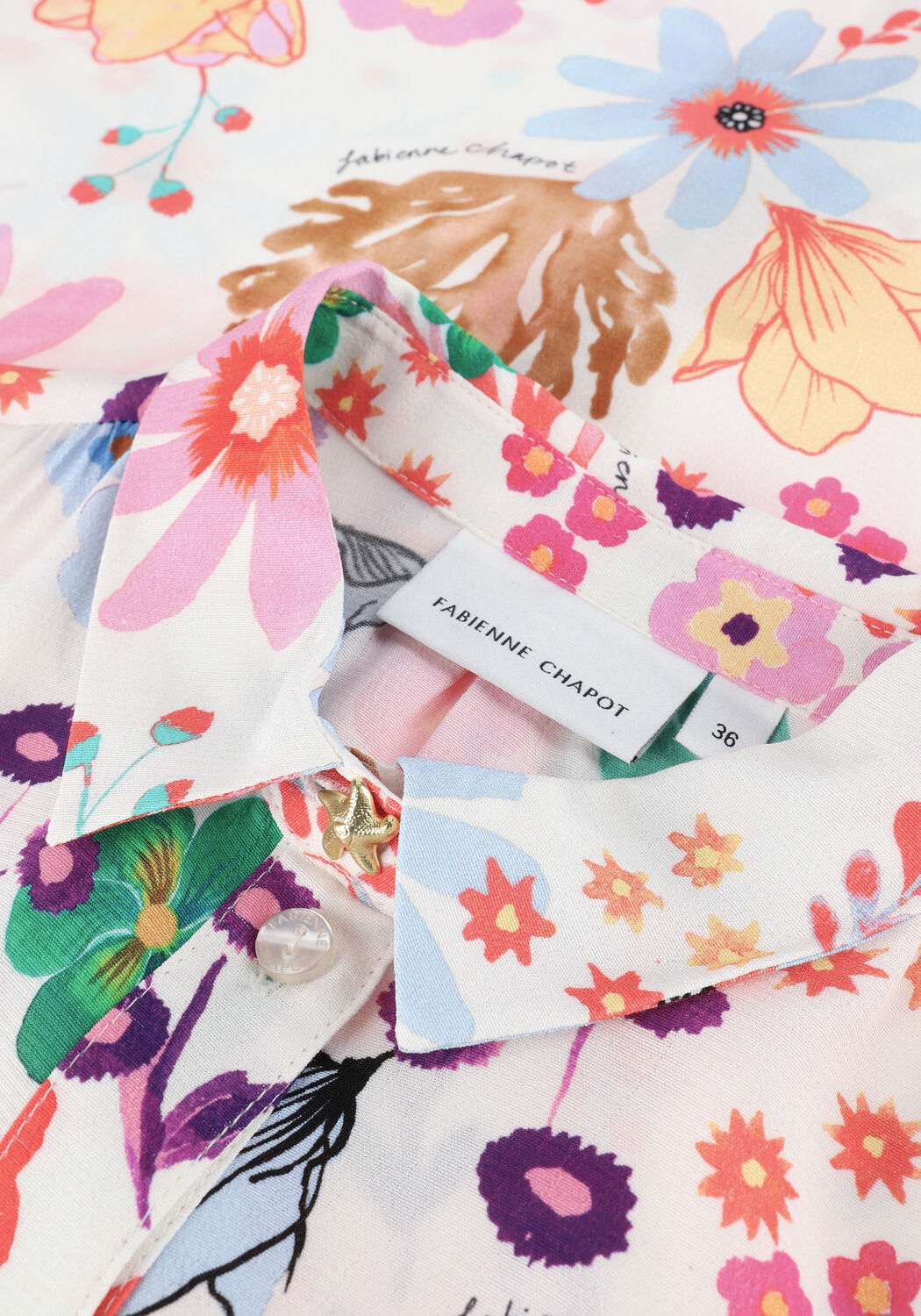 Multi FABIENNE CHAPOT Mini jurk GIRLFRIEND BUTTERFLY DRESS - large