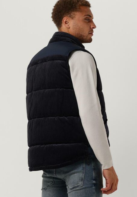 Donkerblauwe SELECTED HOMME Bodywarmer SLHTHOMAS CORD VEST W - large
