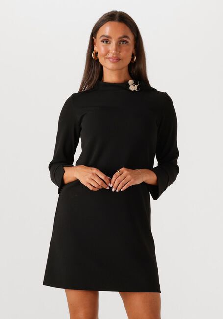Zwarte ANA ALCAZAR Mini jurk DRESS NECK CLASP - large