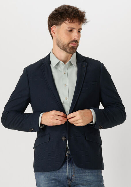 Donkerblauwe CAST IRON Colberts FANCY STRUCTURE KNIT - large