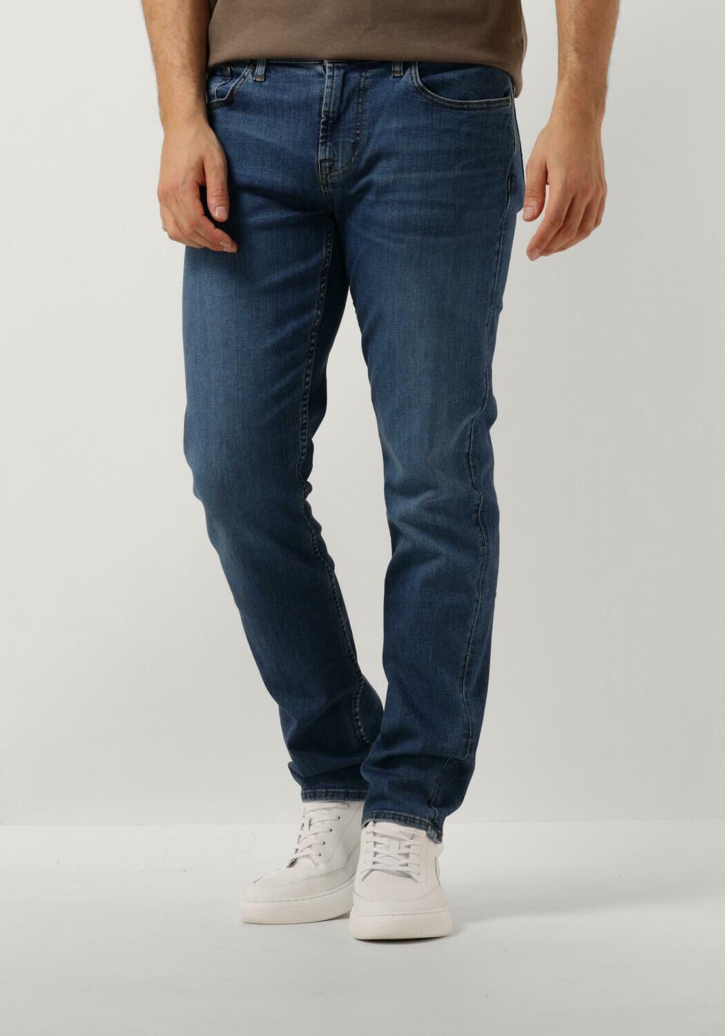 7 FOR ALL MANKIND Heren Jeans Slimmy Tapered Blauw