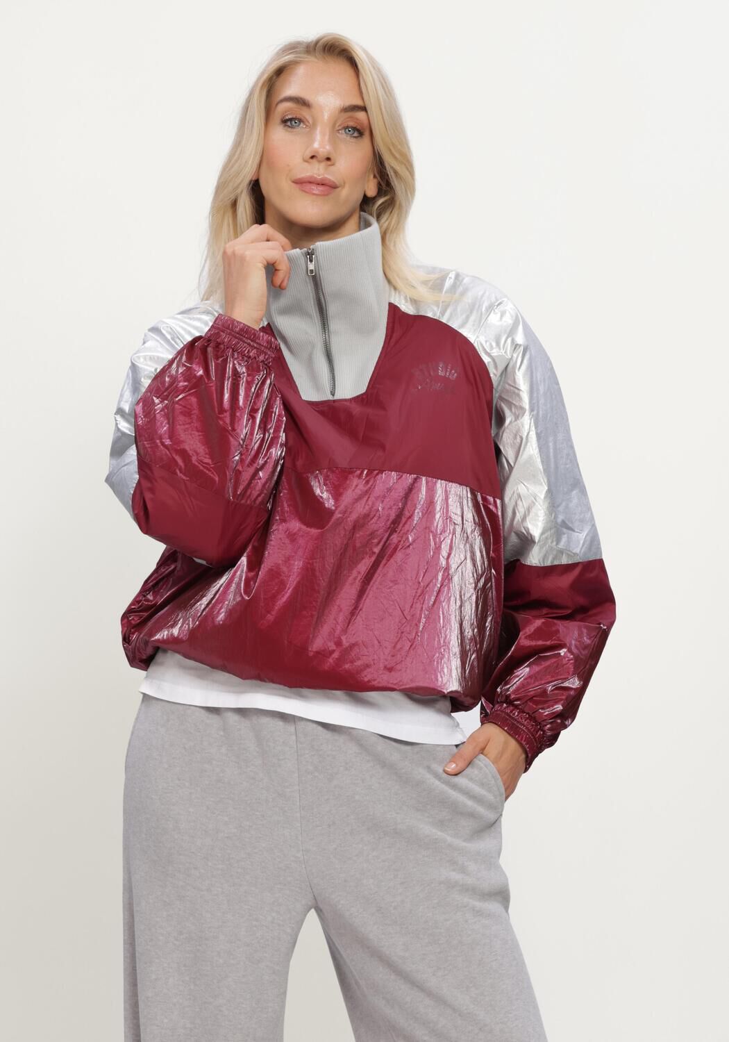 Bordeaux STUDIO AMAYA Jack HOLD JACKET - large
