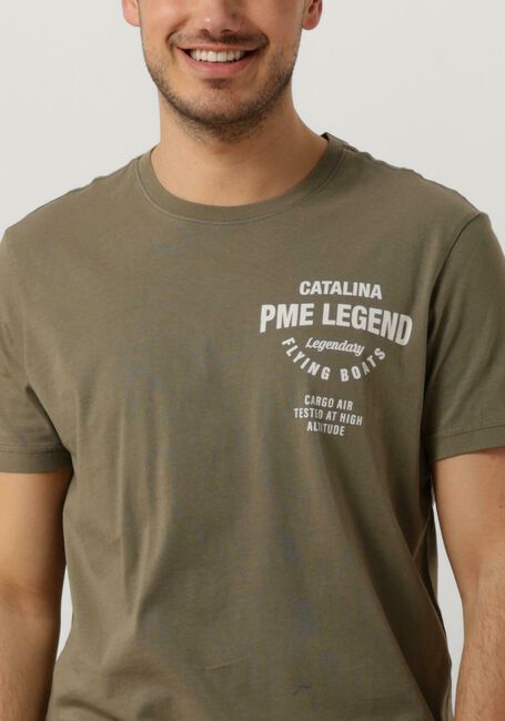 Groene PME LEGEND T-shirt SHORT SLEEVE R-NECK PLAY SINGLE JERSEY - large