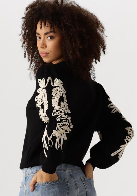 Zwarte OBJECT Trui OBJJOANA L/S KNIT PULLOVER - large