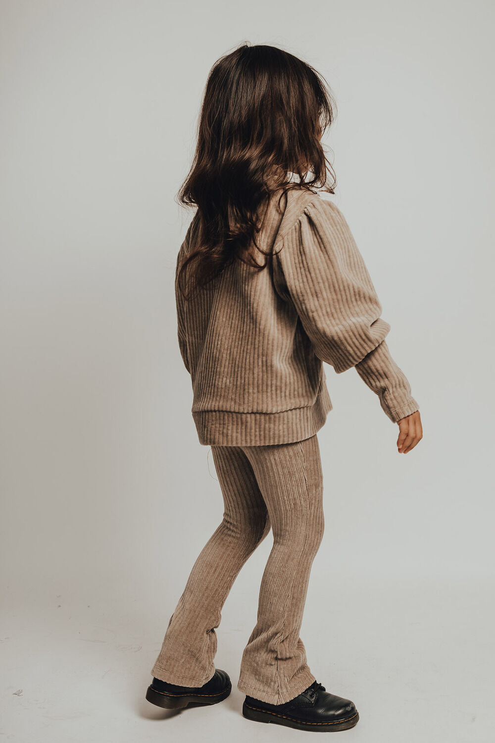 Camel BAJE STUDIO Flared broek TROIS - large