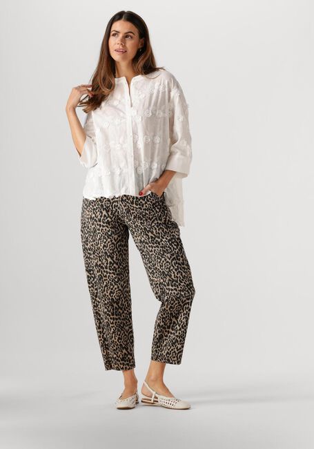 Gebroken wit SUMMUM Blouses 3/4 SLEEVE BLOUSE TOP LINEN - large