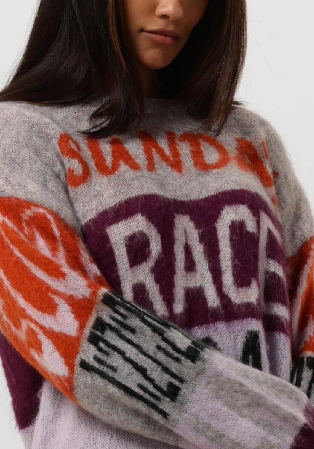 AMAYA AMSTERDAM Dames Truien & Vesten Amaya Race Sweater Grijs