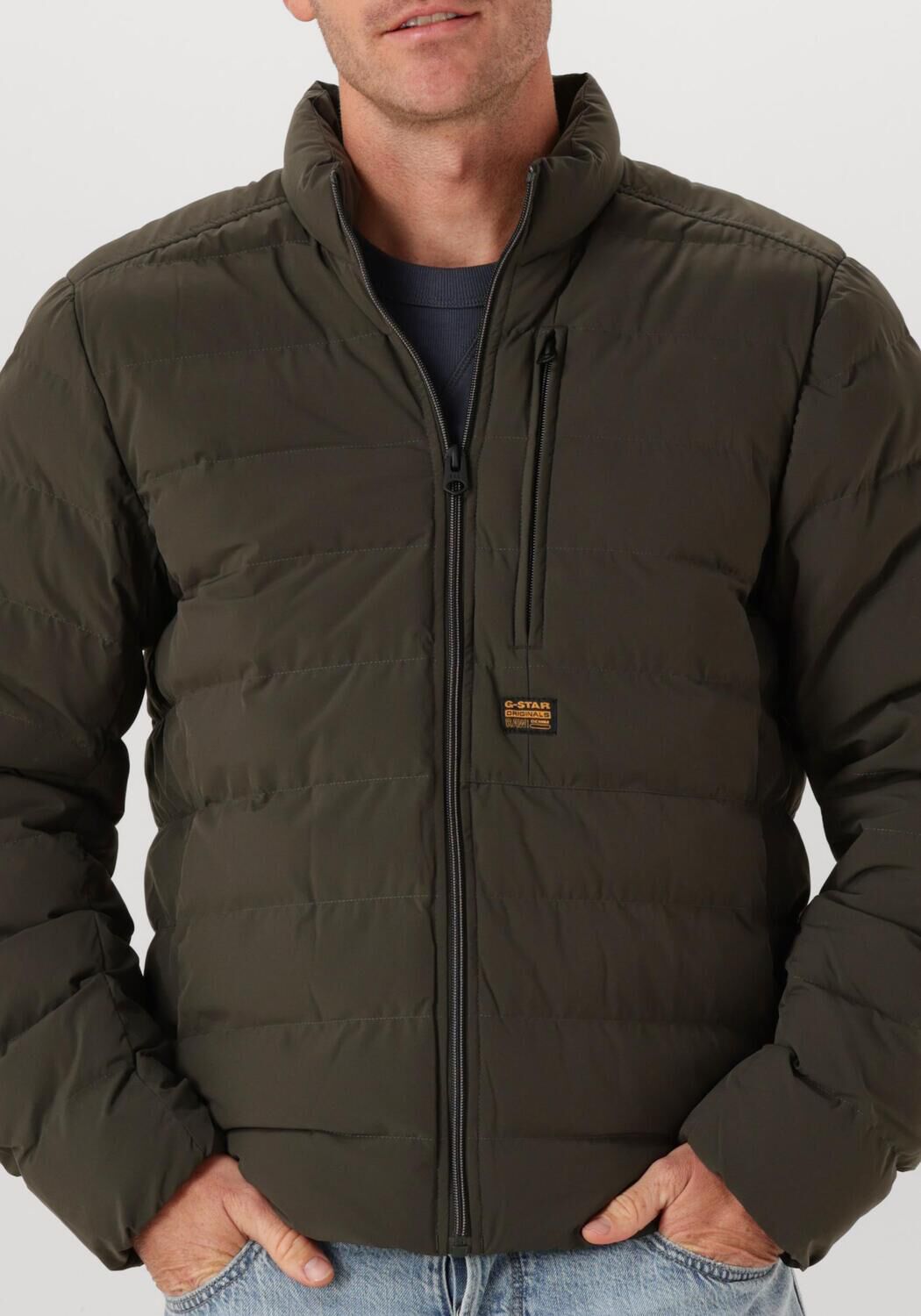 G-STAR RAW Heren Jassen Foundation Liner Jkt Grijs
