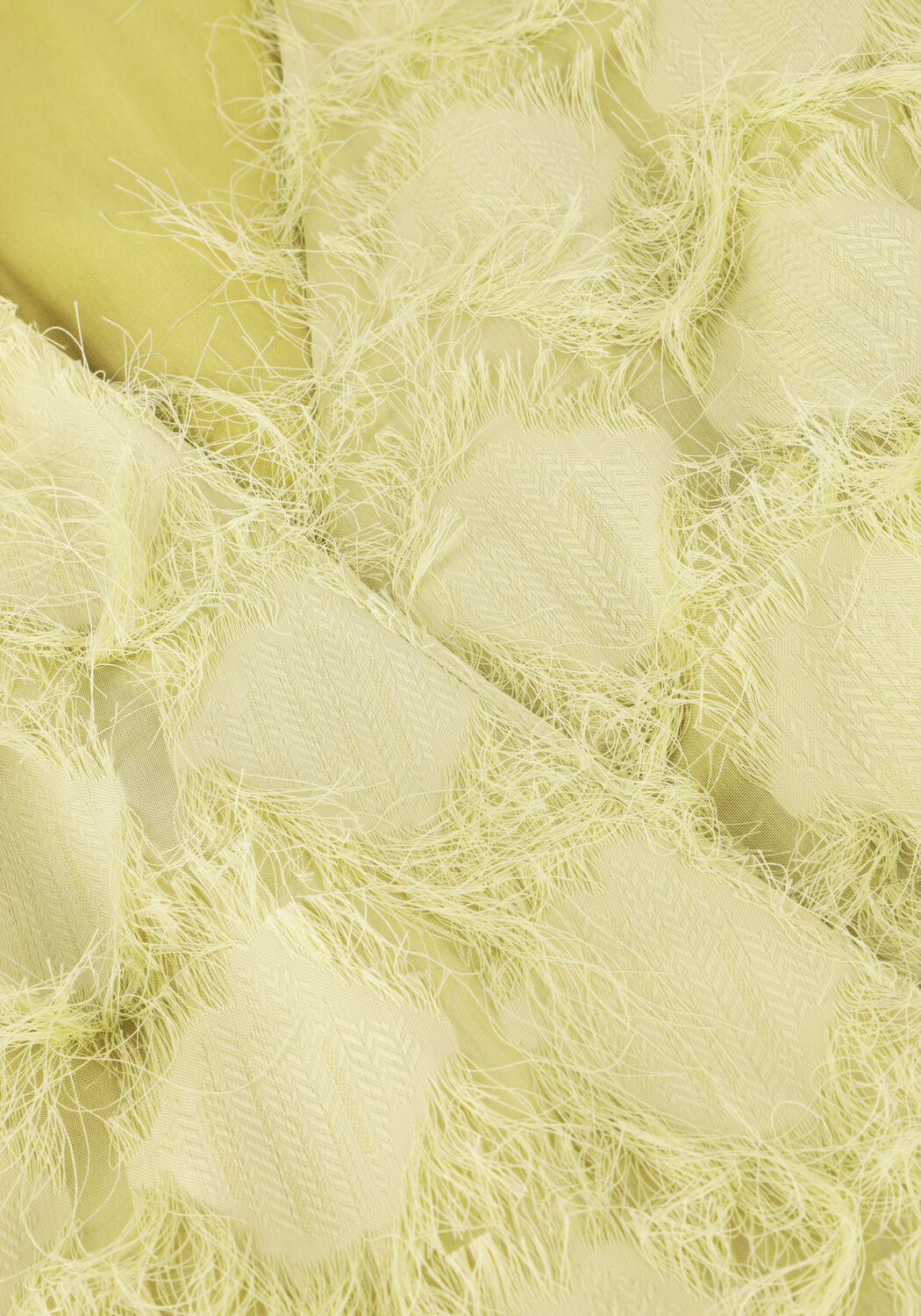 Khaki AAIKO Mini jurk FLORICA FRINGE PES 482 - large