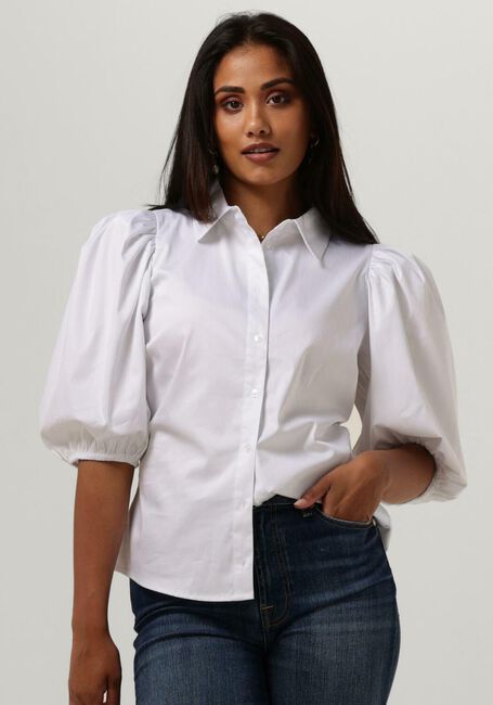 Witte NOTES DU NORD Blouse KIRA SHORT SLEEVE SHIRT - large