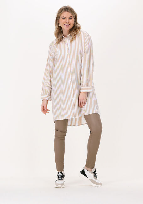 Beige OBJECT Mini jurk OBJANNIS L/S SHIRT - large