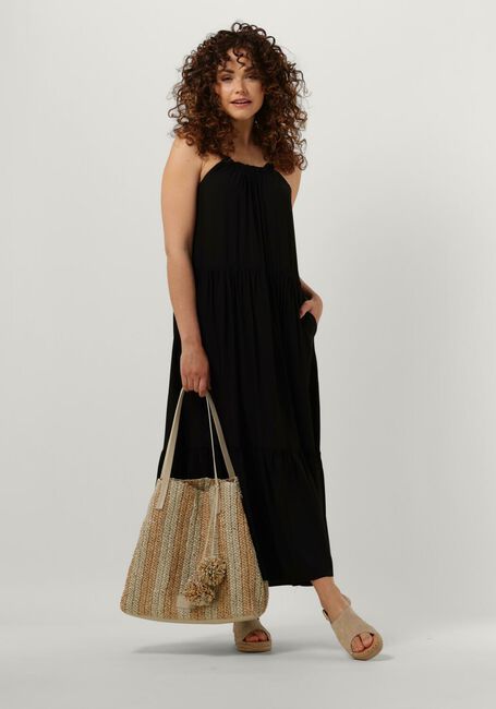 Zwarte CO'COUTURE Maxi jurk SUNRISE GREECE STRAP DRESS - large