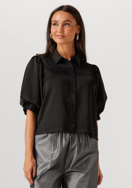 Zwarte NEO NOIR Top ETTA HEAVY SATEEN SHIRT - large