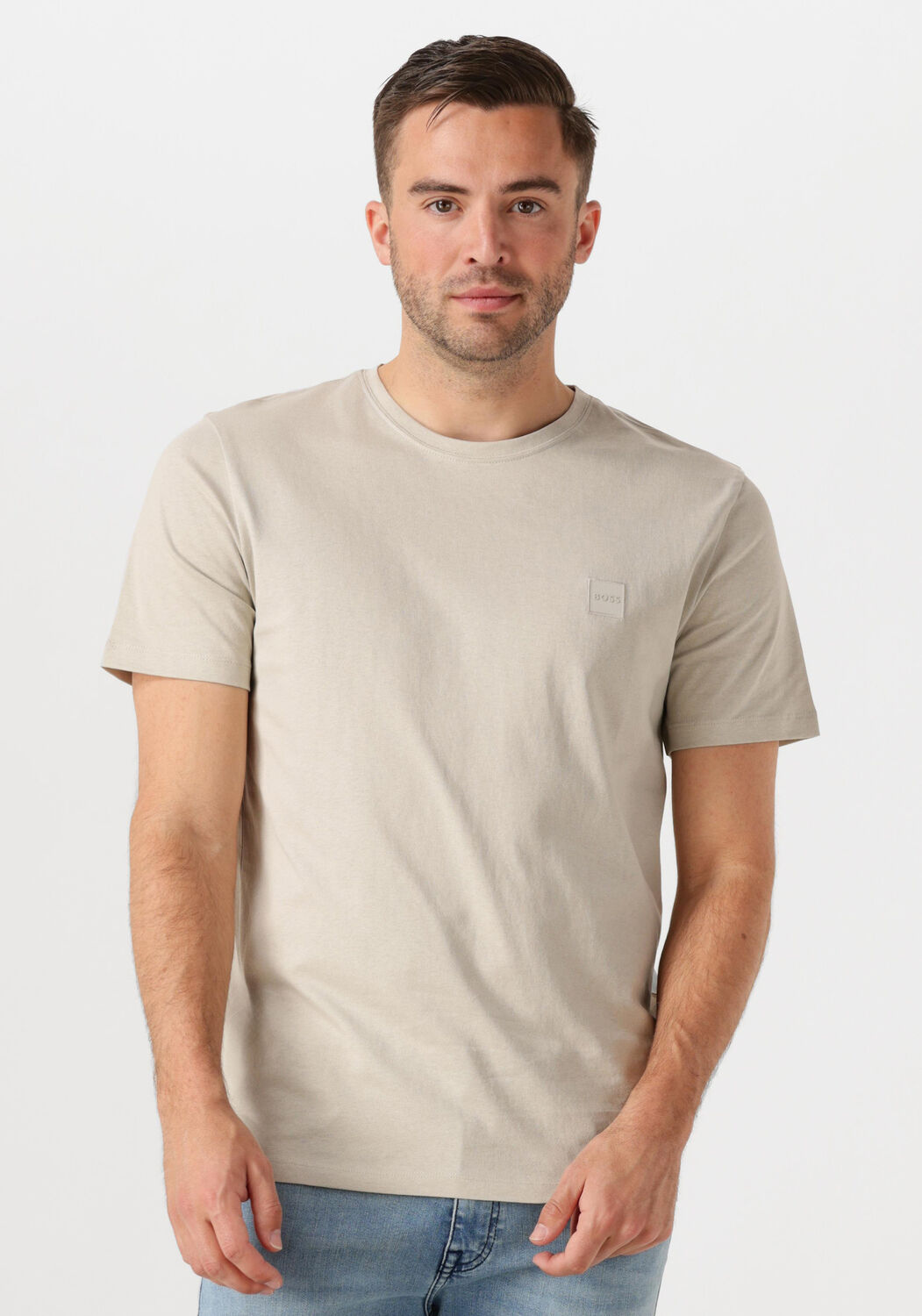 BOSS ORANGE Heren Polo's & T-shirts Tales Zand