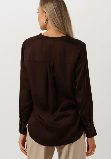 Bruine SELECTED FEMME Blouses SLFMARIBELL LS SATIN TOP B - large